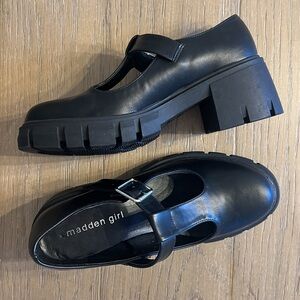 Madden Girl Thompkins Womens Platform Mary Jane Heel Black 5.5 Steve Madden